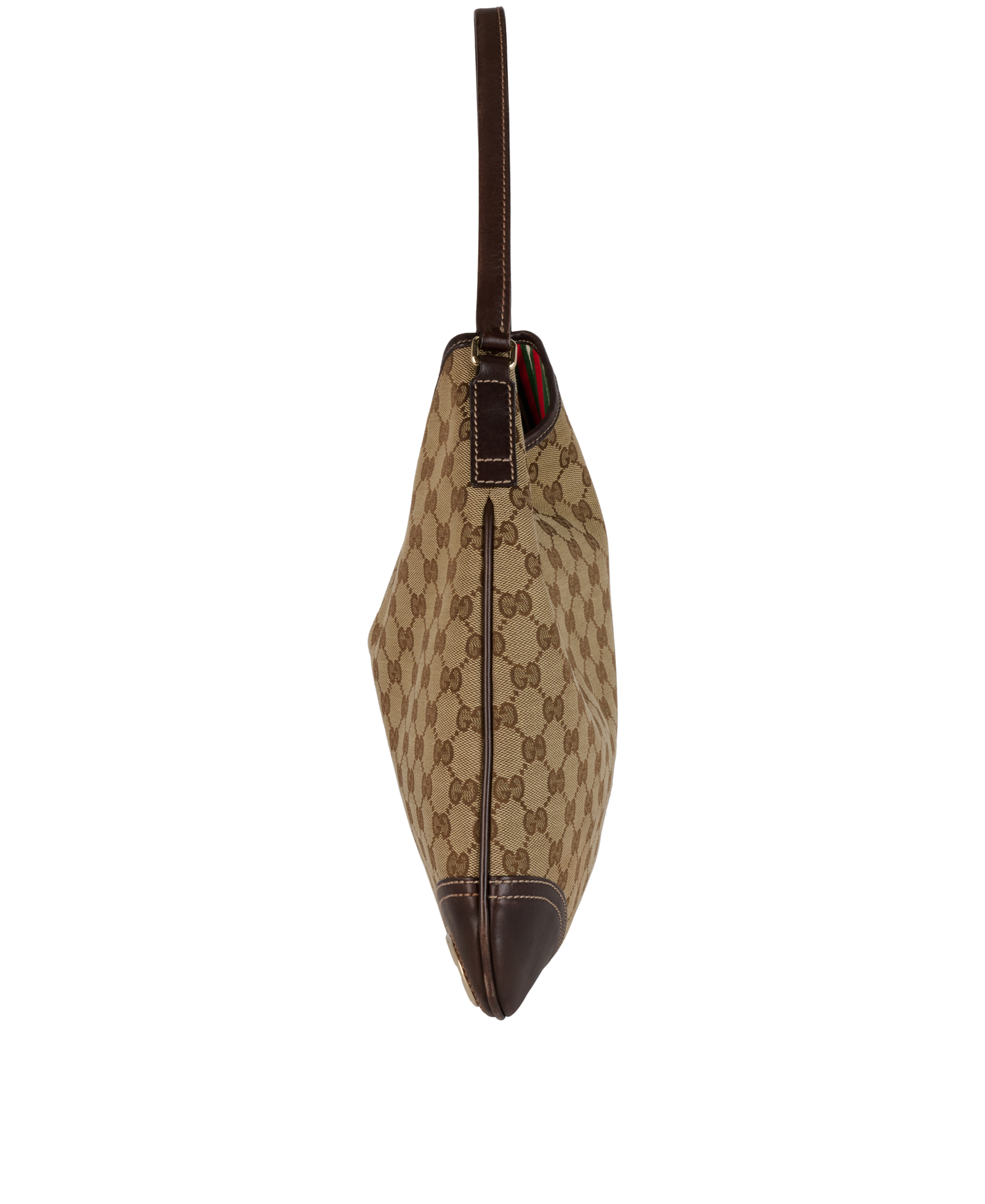 Medium GG Hobo Shoulder, &pound;450, Handbags, Beige, Canvas, Bottom view